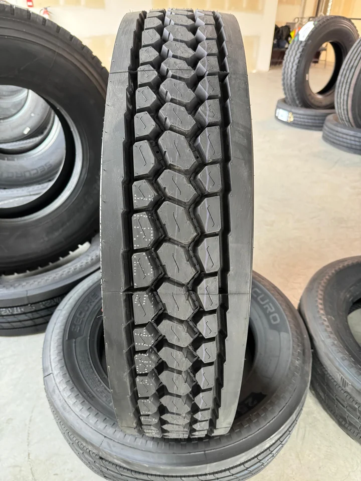 New commercial tire with a deep block tread in the Uncle Tires inventory